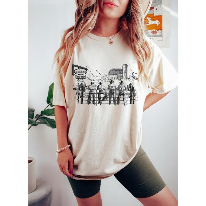 Western Cowboys Vintage Cowboy Rodeo Cowgirl Country - Adult & Kids T-Shirts, Sweatshirts & Hoodies apparel design preview 1