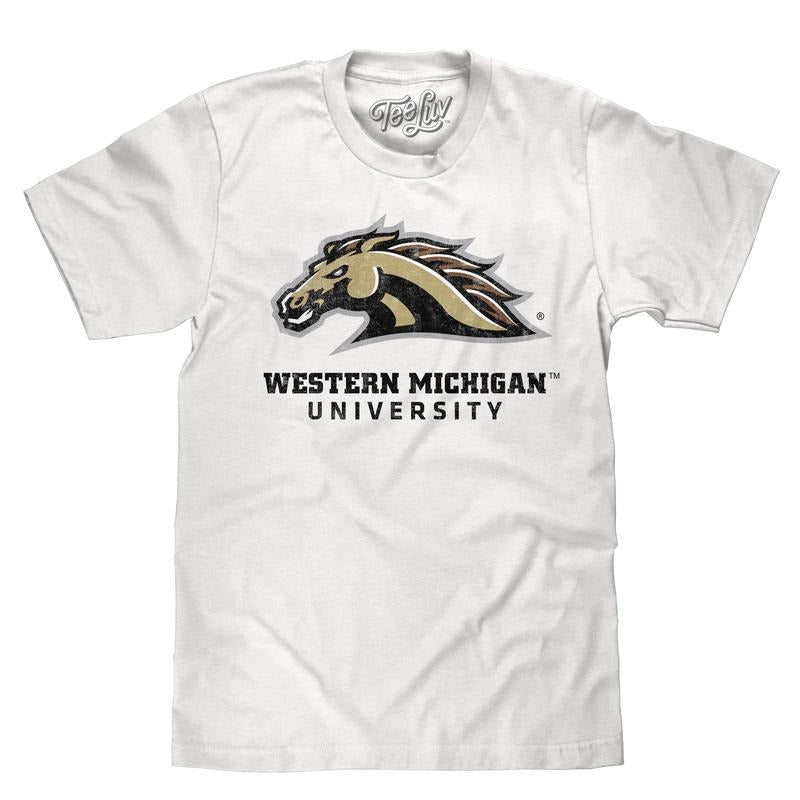 Western Michigan University Broncos White - Adult & Kids T-Shirts, Sweatshirts & Hoodies apparel design preview 1