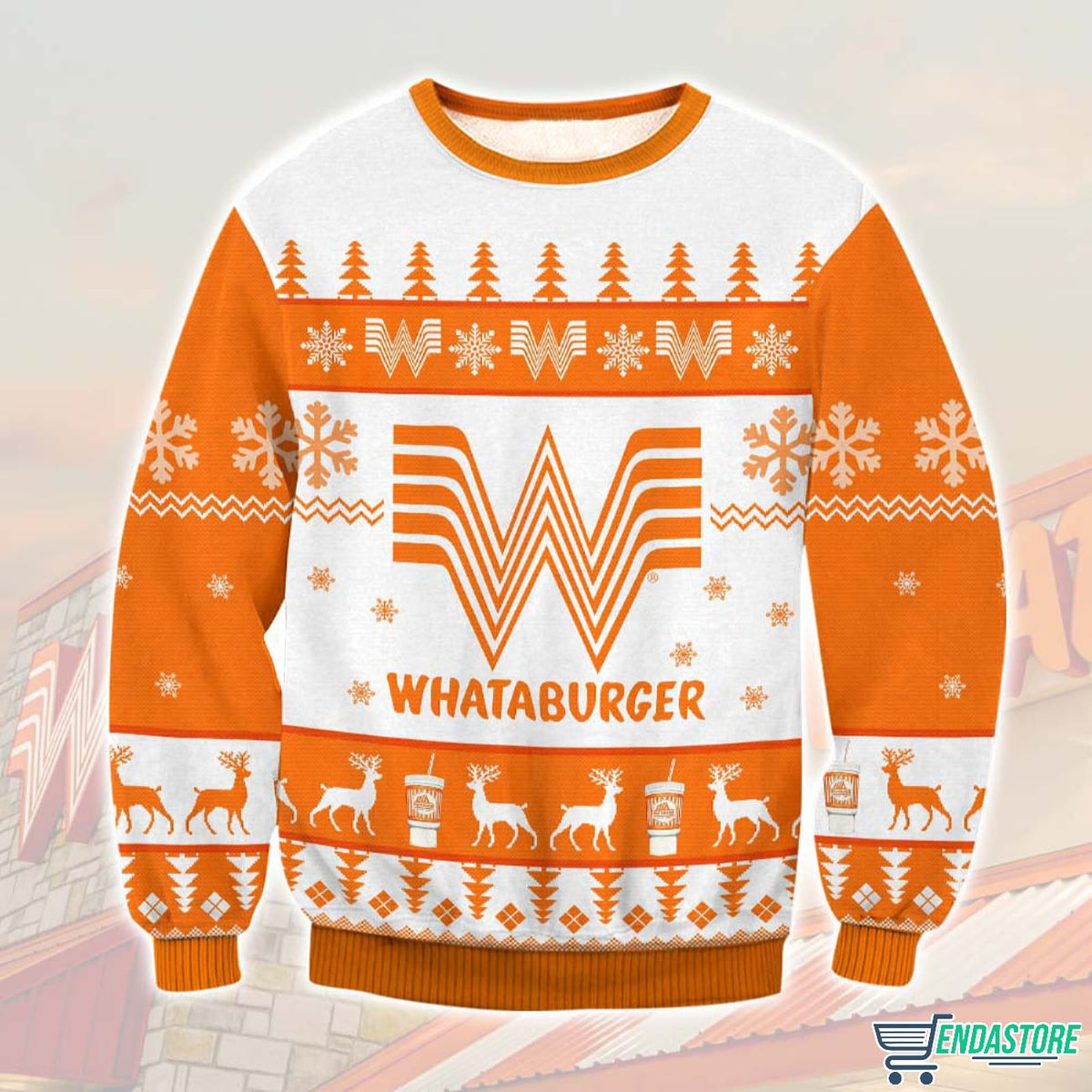 Whataburger 3D Ugly Christmas Sweater - Gift Idea product image