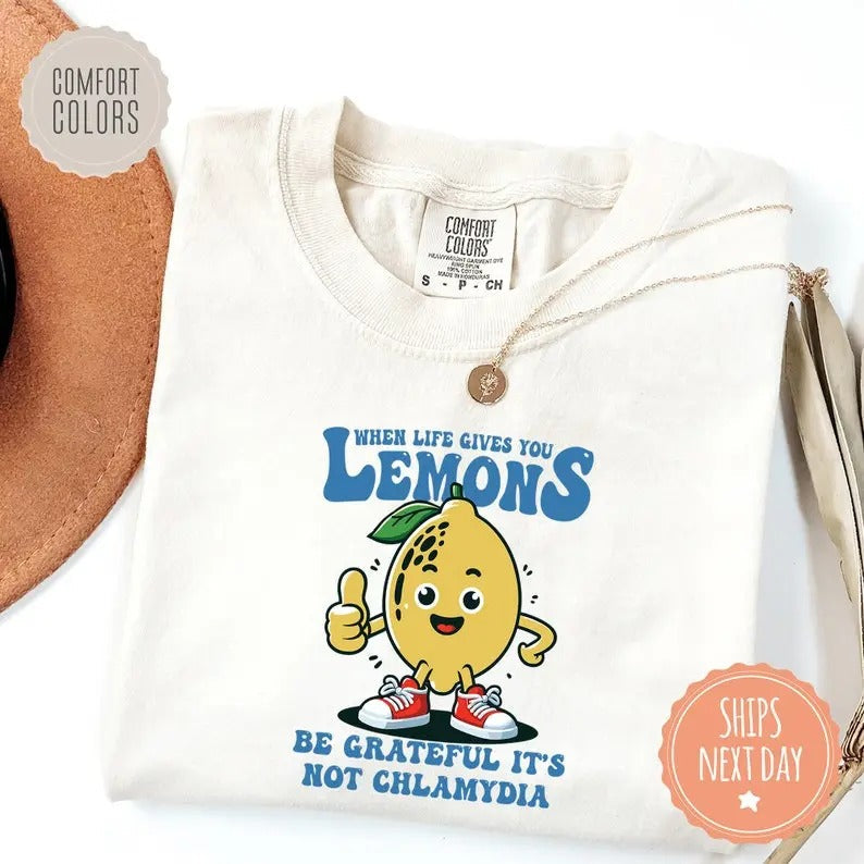 When Life Gives You Lemons Be Grateful 'S Not - Adult & Kids T-Shirts, Sweatshirts & Hoodies apparel design preview 1