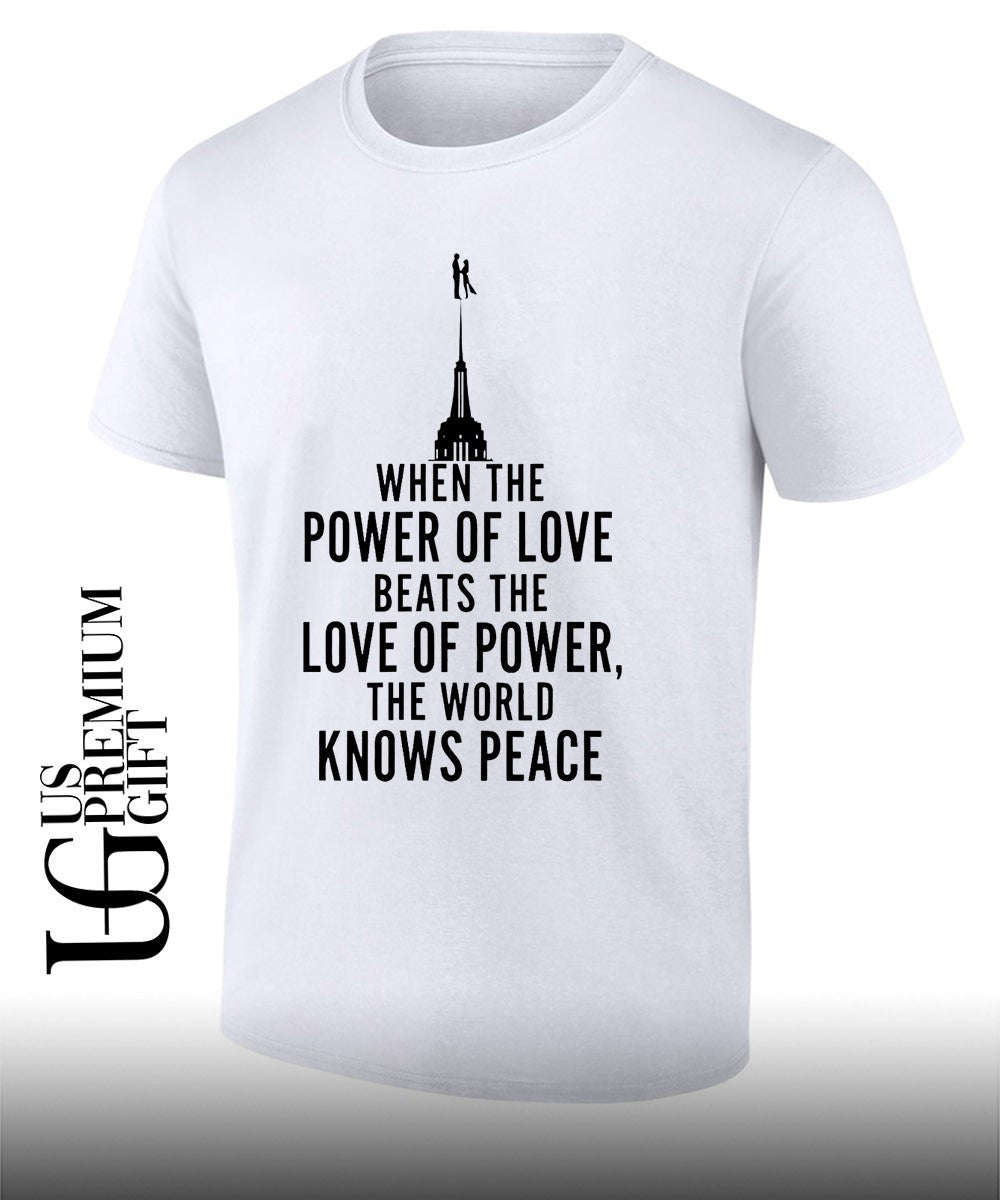 When The Power Of Love Beats NYC Skyline - Adult & Kids T-Shirts, Sweatshirts & Hoodies apparel design preview 1