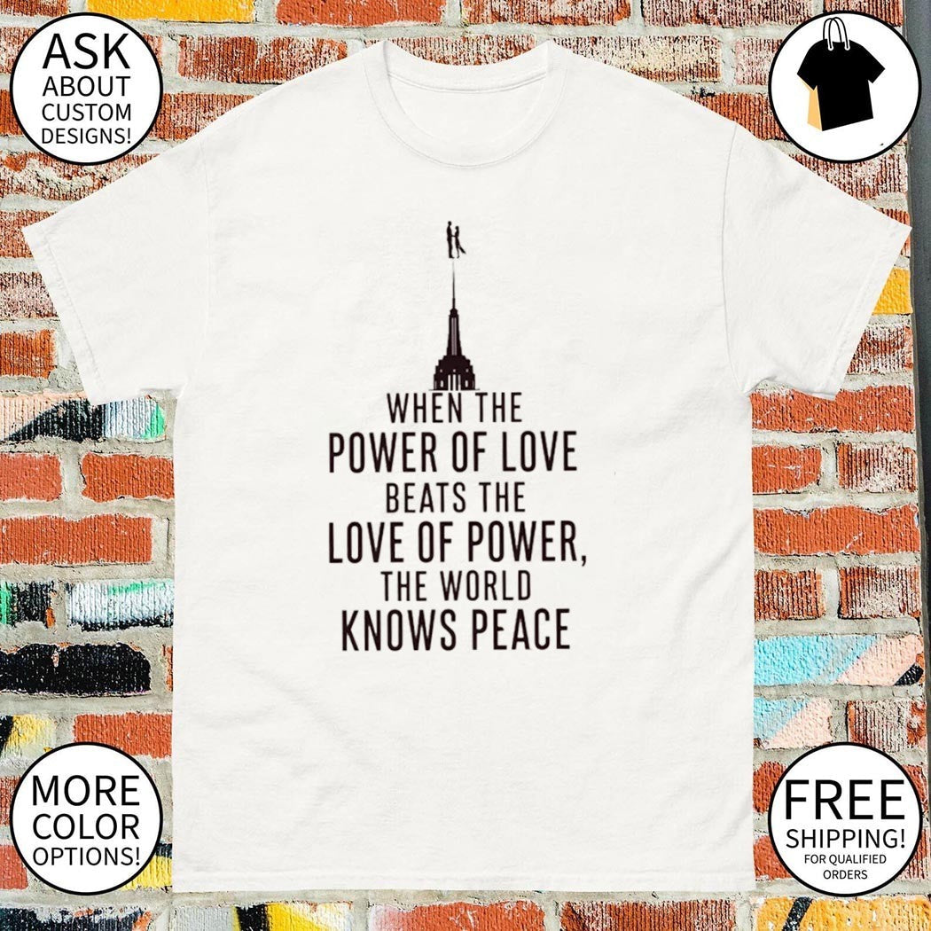 When The Power Of Love Beats World Knows Peace NYC - Adult & Kids T-Shirts, Sweatshirts & Hoodies apparel design preview 1