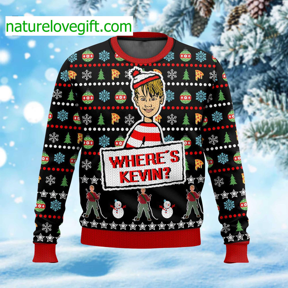 Where Is Kevin 1208014 Ugly Christmas Sweater - Holiday Gift product image