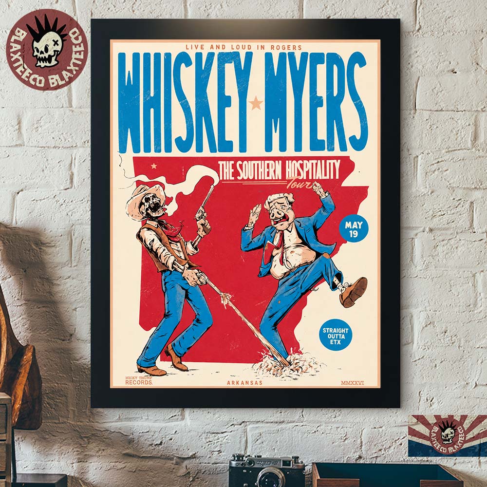 Whishey Myers Arkansas 2026 The Southern Hospitality - Adult & Kids T-Shirts, Sweatshirts & Hoodies apparel design preview 1