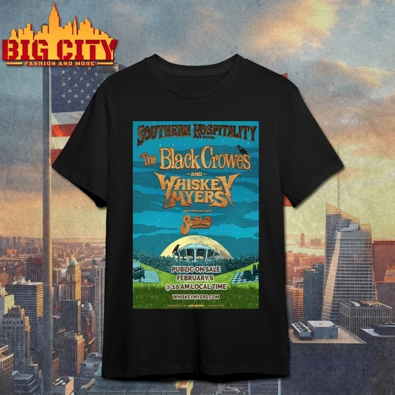 Whiskey Myers Feb 06 2026 Southern Hospitality Tour - Adult & Kids T-Shirts, Sweatshirts & Hoodies apparel design preview 1