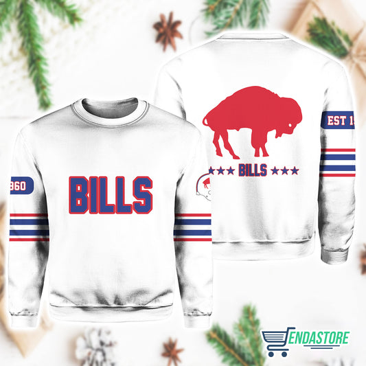 White- Bill Throwback Monday Oct 13 Sweatshirt 3D Sweater - Gift Idea product image