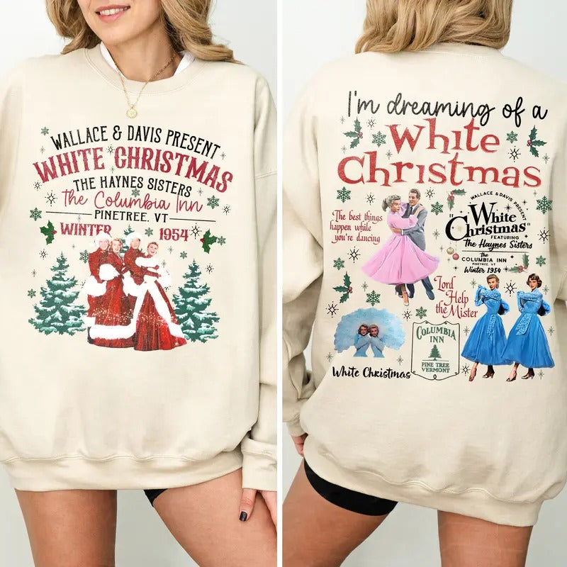 White Movie 1954 Haynes Sisters Columbia Inn Funny - Adult & Kids T-Shirts, Sweatshirts & Hoodies apparel design preview 1
