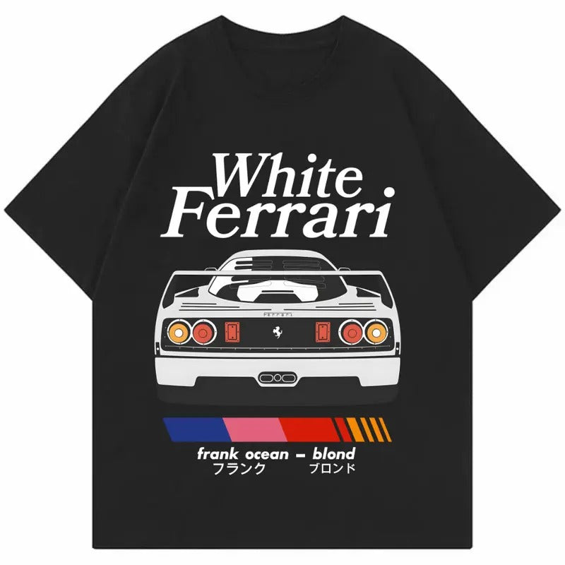 White Ferrarii F40 Car Enthusiast - Adult & Kids T-Shirts, Sweatshirts & Hoodies apparel design preview 1