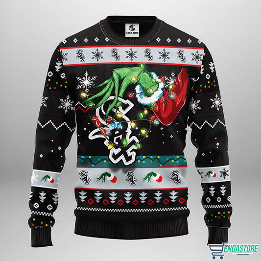 White Sox Grnch 3D Ugly Christmas Sweater - Holiday Gift product image