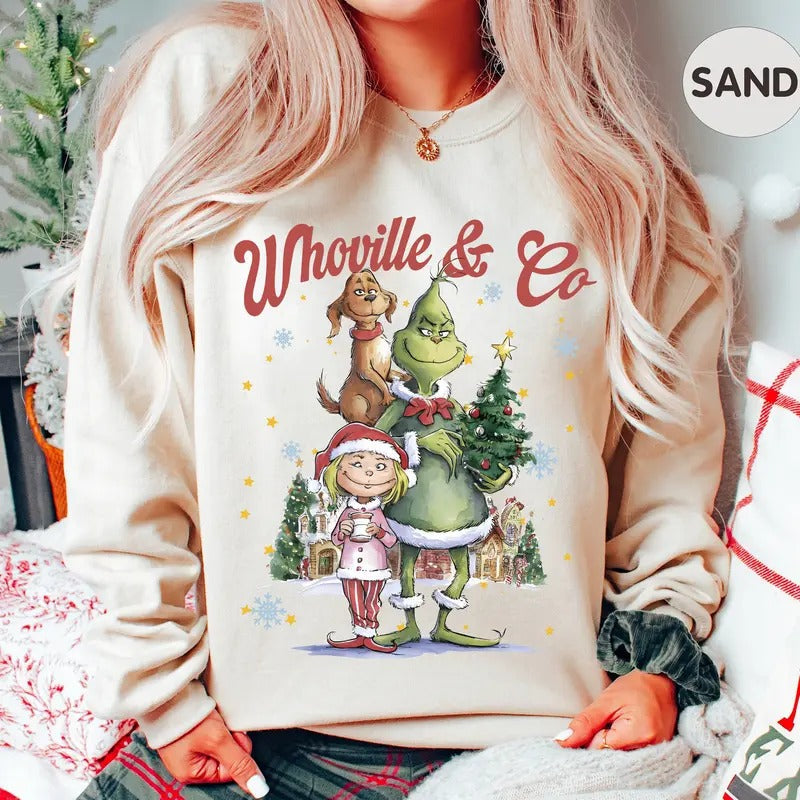 Whoville Co. Grinchy Cindy Lou Max University Funny - Adult & Kids T-Shirts, Sweatshirts & Hoodies apparel design preview 1