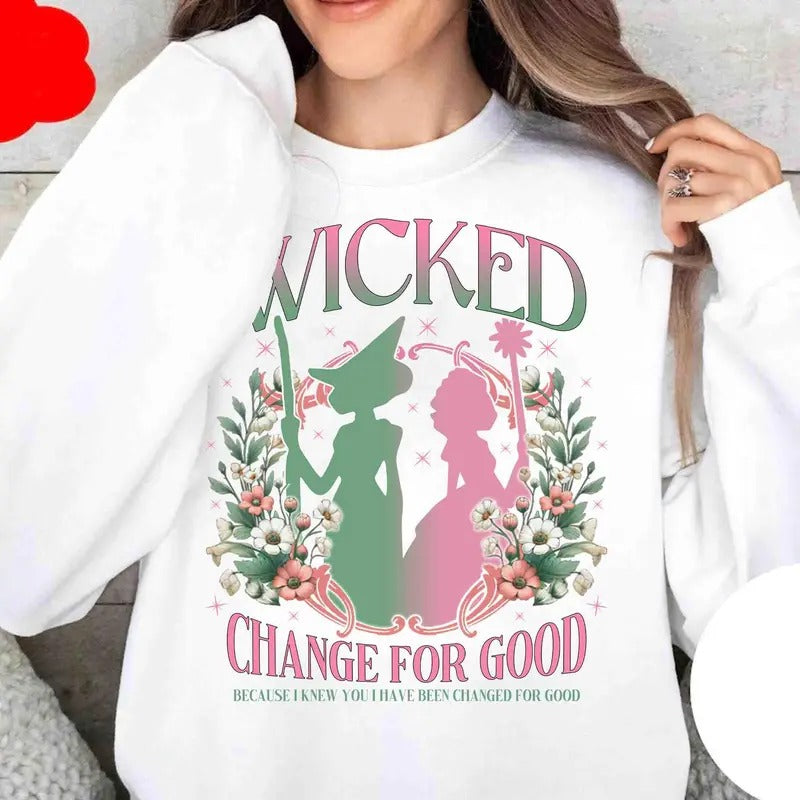 Wicked Change Good Glitter Defy Gravity Broomstick - Adult & Kids T-Shirts, Sweatshirts & Hoodies apparel design preview 1