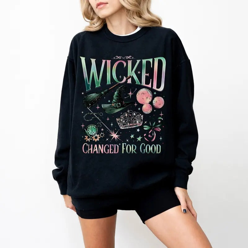 Wicked Change Good Wizard Movie Fan Defy Gravity - Adult & Kids T-Shirts, Sweatshirts & Hoodies apparel design preview 1