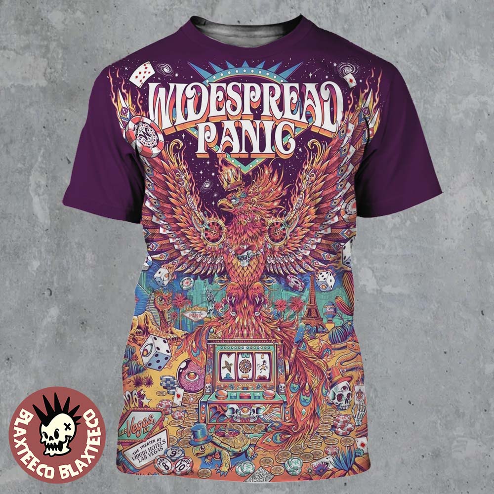 Widespread Panic Las Vegas NV 2026 Merch Tour Poster - Adult & Kids T-Shirts, Sweatshirts & Hoodies apparel design preview 1