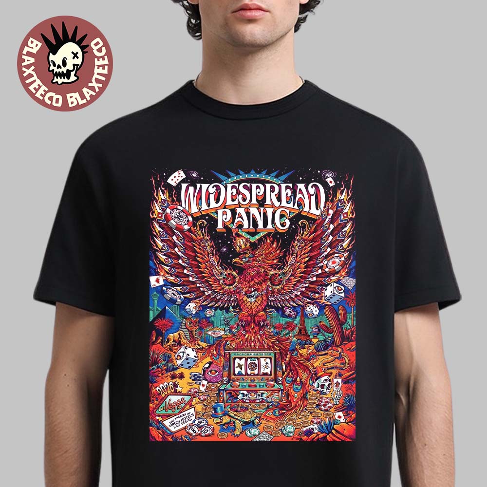 Widespread Panic Las Vegas NV 2026 Merch Tour Poster - Adult & Kids T-Shirts, Sweatshirts & Hoodies apparel design preview 1