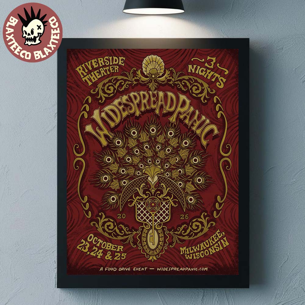 Widespread Panic Live At Riverside Theater Milwaukee - Adult & Kids T-Shirts, Sweatshirts & Hoodies apparel design preview 1