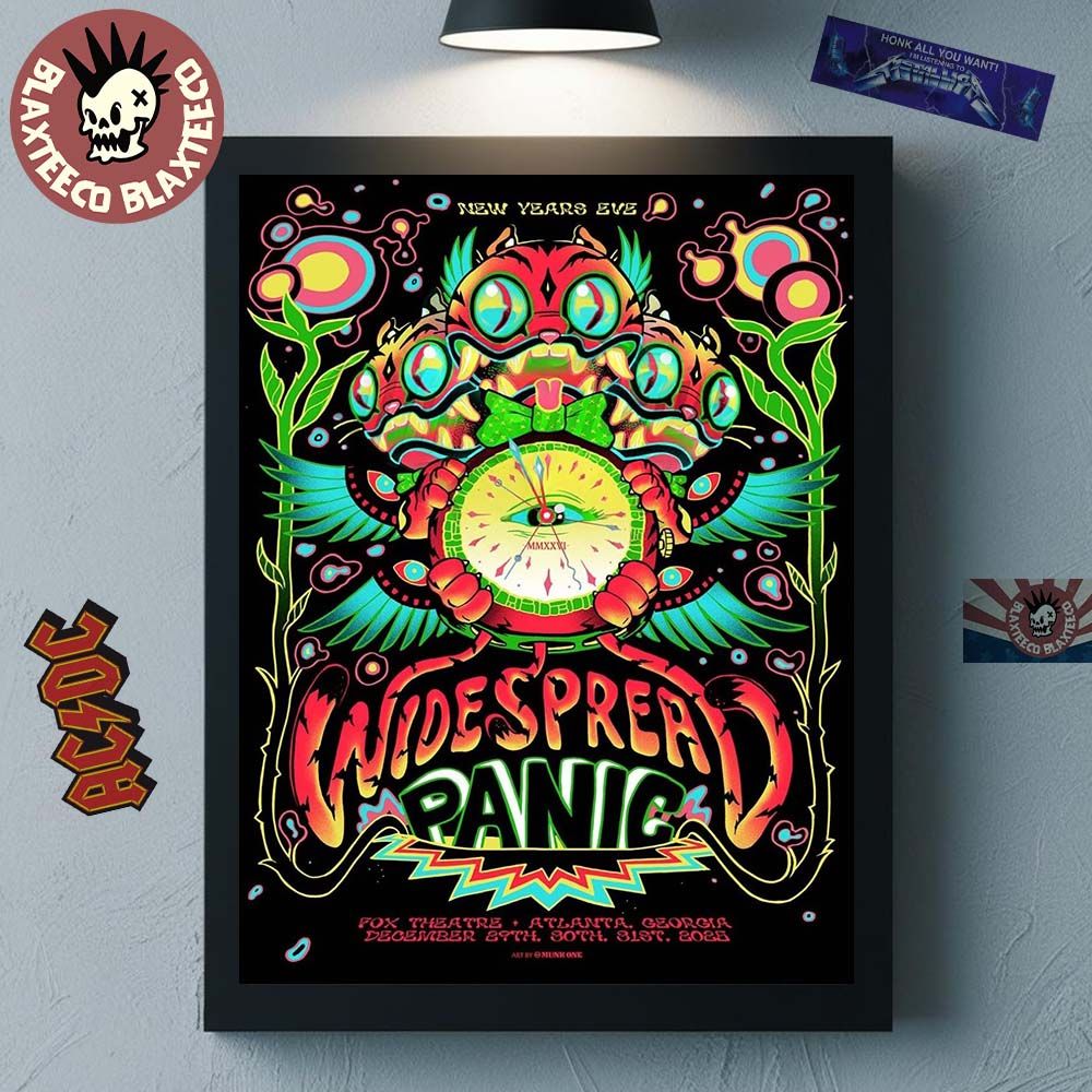 Widespread Panic New Years Eve 2025 Merch For Atlanta - Adult & Kids T-Shirts, Sweatshirts & Hoodies apparel design preview 1