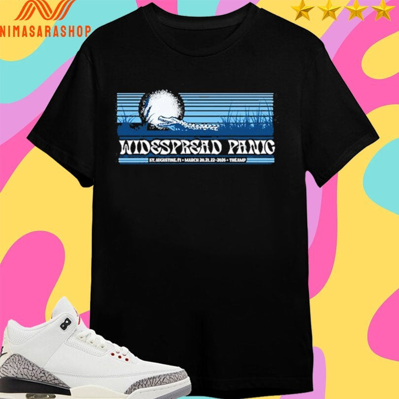 Widespread Panic St Augustine Fl March 20 21 22 2026 - Adult & Kids T-Shirts, Sweatshirts & Hoodies apparel design preview 1
