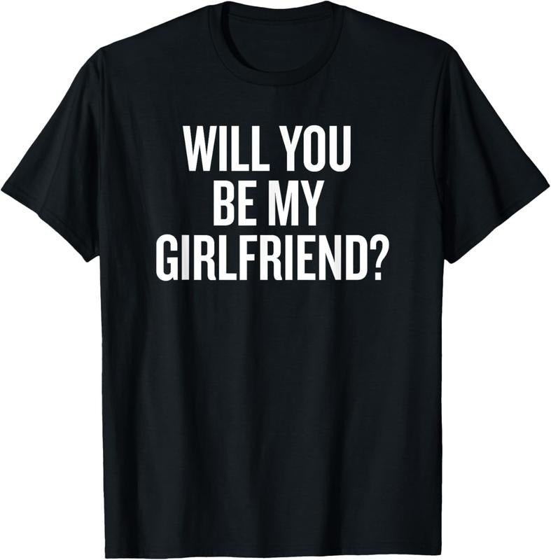 Will You Be My Girlfriend Romantic Saying Streetwear - Adult & Kids T-Shirts, Sweatshirts & Hoodies apparel design preview 1