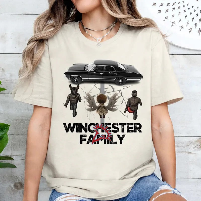 Winchester Family Supernatural Cotton Full Colors - Adult & Kids T-Shirts, Sweatshirts & Hoodies apparel design preview 1