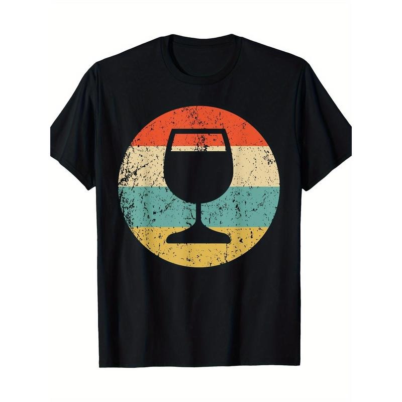 Wine Connoisseur Vintage Retro Glass Made USA - Adult & Kids T-Shirts, Sweatshirts & Hoodies apparel design preview 1