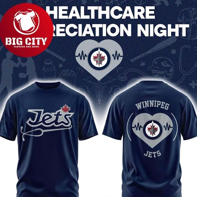 Winnipeg Jets Healthcare Appreciation Night 2026 NHL - Adult & Kids T-Shirts, Sweatshirts & Hoodies apparel design preview 1