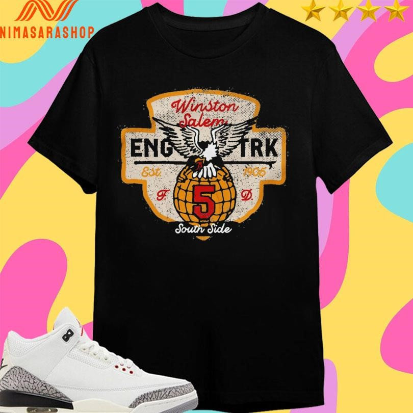 Winston Salem Eng Trk 5 Est 1985 South Side - Adult & Kids T-Shirts, Sweatshirts & Hoodies apparel design preview 1