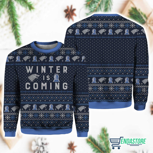 Winter is coming Game of Throne 3D Ugly Christmas Sweater - Holiday Gift product image 2