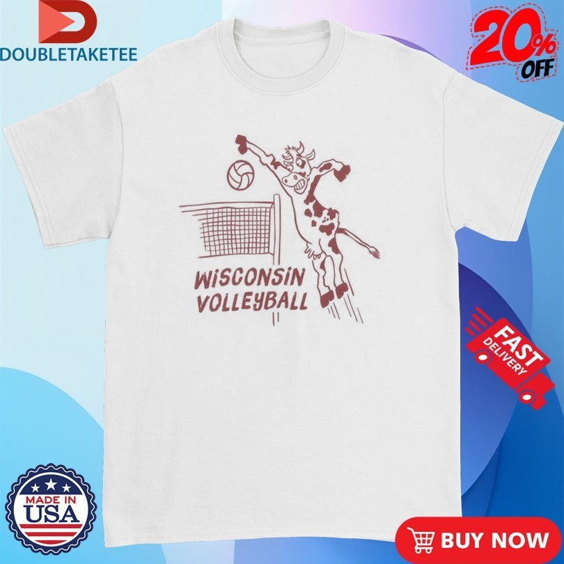 Wisconsin Badgers Volleyball Mascot - Adult & Kids T-Shirts, Sweatshirts & Hoodies apparel design preview 1