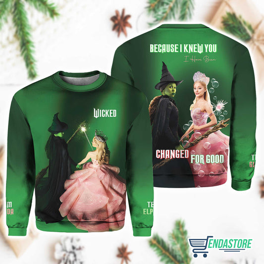 Wizard Of Oz Wicked Change For Good 3D Ugly Christmas Sweater - Gift Idea product image 2