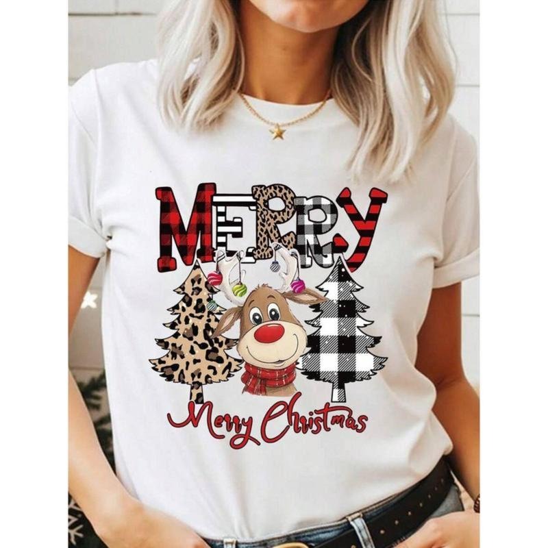Casual Cartoon Cute Deer Leopard Print Tree Creative - Adult & Kids T-Shirts, Sweatshirts & Hoodies apparel design preview 1
