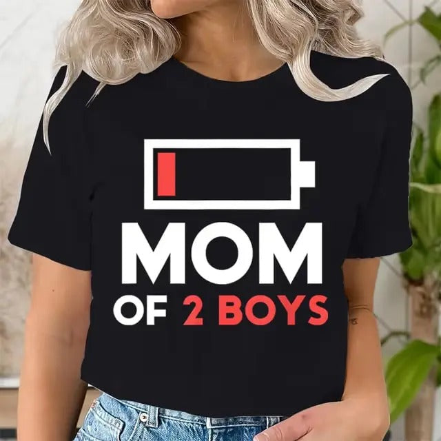Mom 2 Print Vintage Short Sleeve Mama Clothes Lady - Adult & Kids T-Shirts, Sweatshirts & Hoodies apparel design preview 1