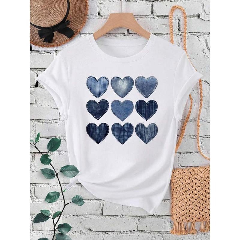 Cowboy Heart Print Crew Neck Short Sleeve Casual - Adult & Kids T-Shirts, Sweatshirts & Hoodies apparel design preview 1