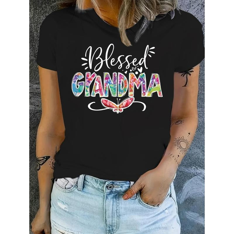 Chic Letter Print Being Grandma Comfy Casual Short - Adult & Kids T-Shirts, Sweatshirts & Hoodies apparel design preview 1