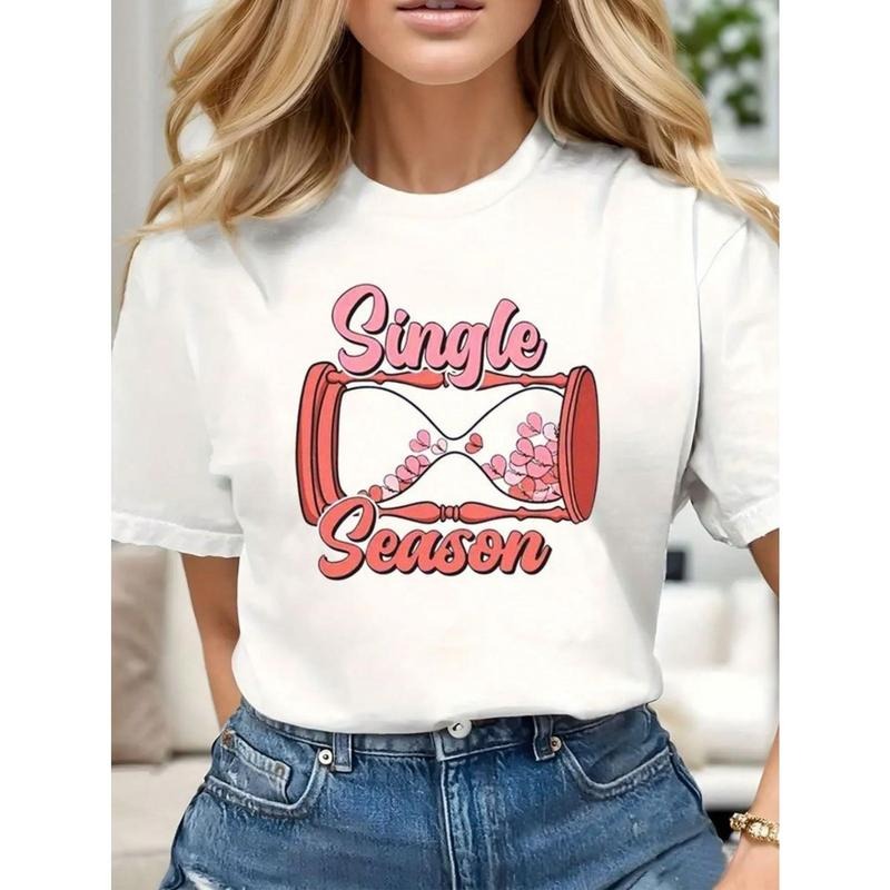 Printed Chic "Single Season" Hourglass Hearts Casual - Adult & Kids T-Shirts, Sweatshirts & Hoodies apparel design preview 1