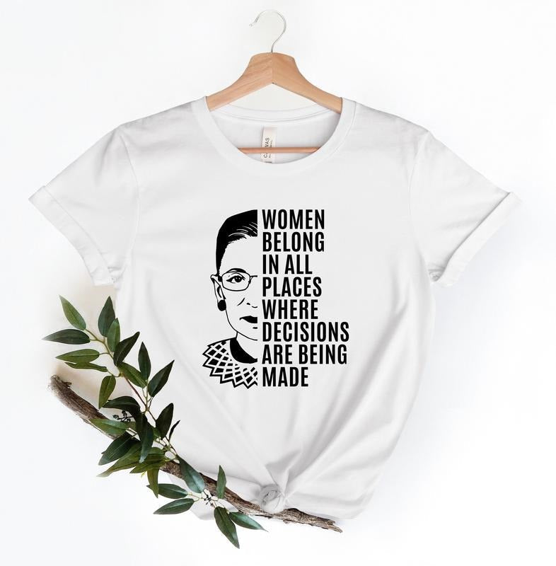 Belong All Places Notorious RBG Ruth Bader Ginsburg - Adult & Kids T-Shirts, Sweatshirts & Hoodies apparel design preview 1