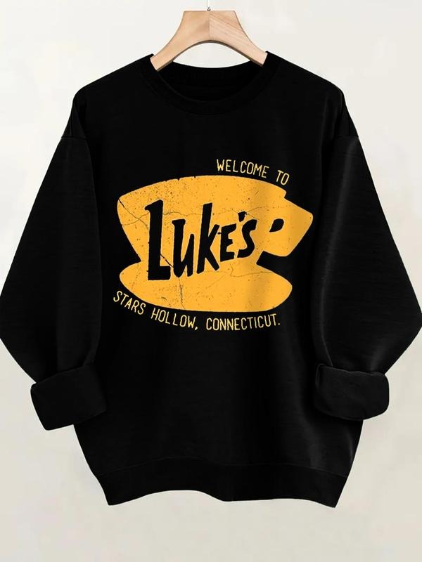 Letter Print Round Neck Casual Crew Daily Outdoor - Adult & Kids T-Shirts, Sweatshirts & Hoodies apparel design preview 1