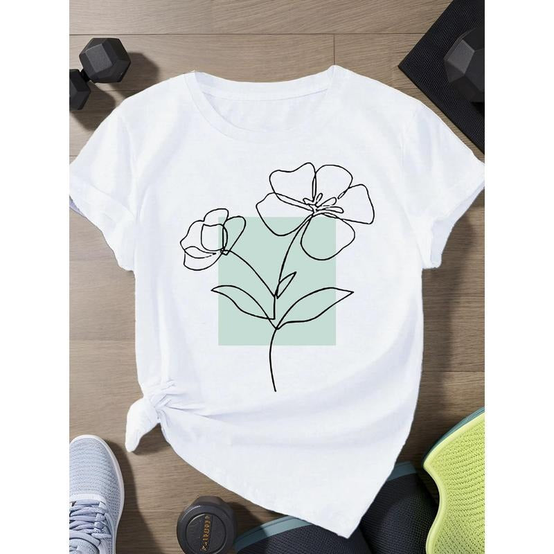 100% Cotton Floral Print Lightweight Breathable Loose - Adult & Kids T-Shirts, Sweatshirts & Hoodies apparel design preview 1