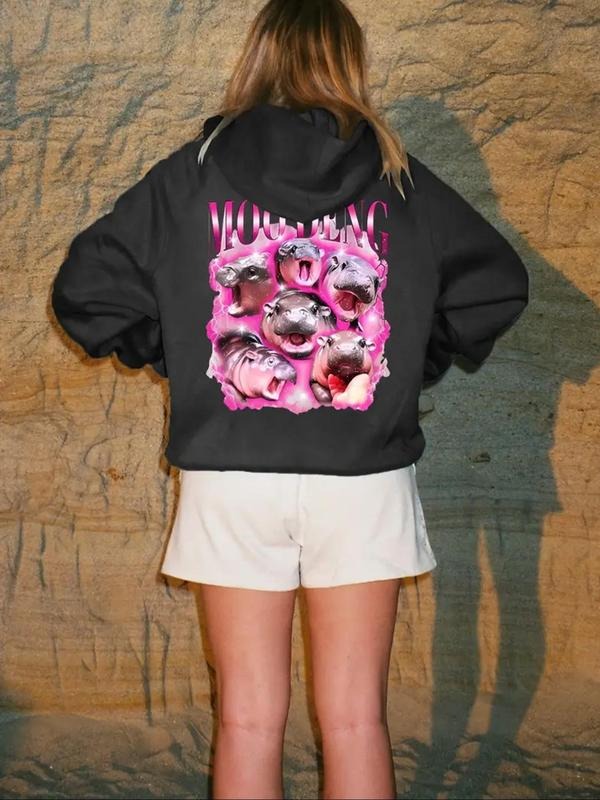 All Over Letter Print Casual Hooded Daily Clothes - Adult & Kids T-Shirts, Sweatshirts & Hoodies apparel design preview 1