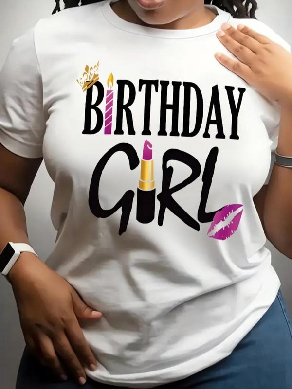 Girl Print Round Neck Casual Short Sleeve Daily All - Adult & Kids T-Shirts, Sweatshirts & Hoodies apparel design preview 1