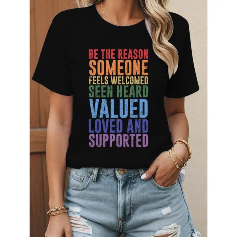 Black Be Reason Someone Feels Welcomed Seen Heard - Adult & Kids T-Shirts, Sweatshirts & Hoodies apparel design preview 1