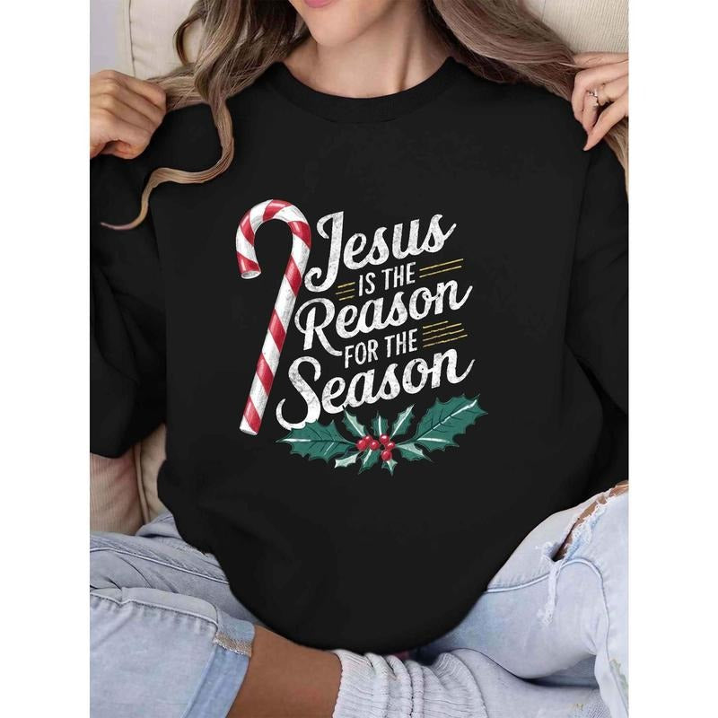 Candy Cane Jesus Casual Fall Winter - Adult & Kids T-Shirts, Sweatshirts & Hoodies apparel design preview 1