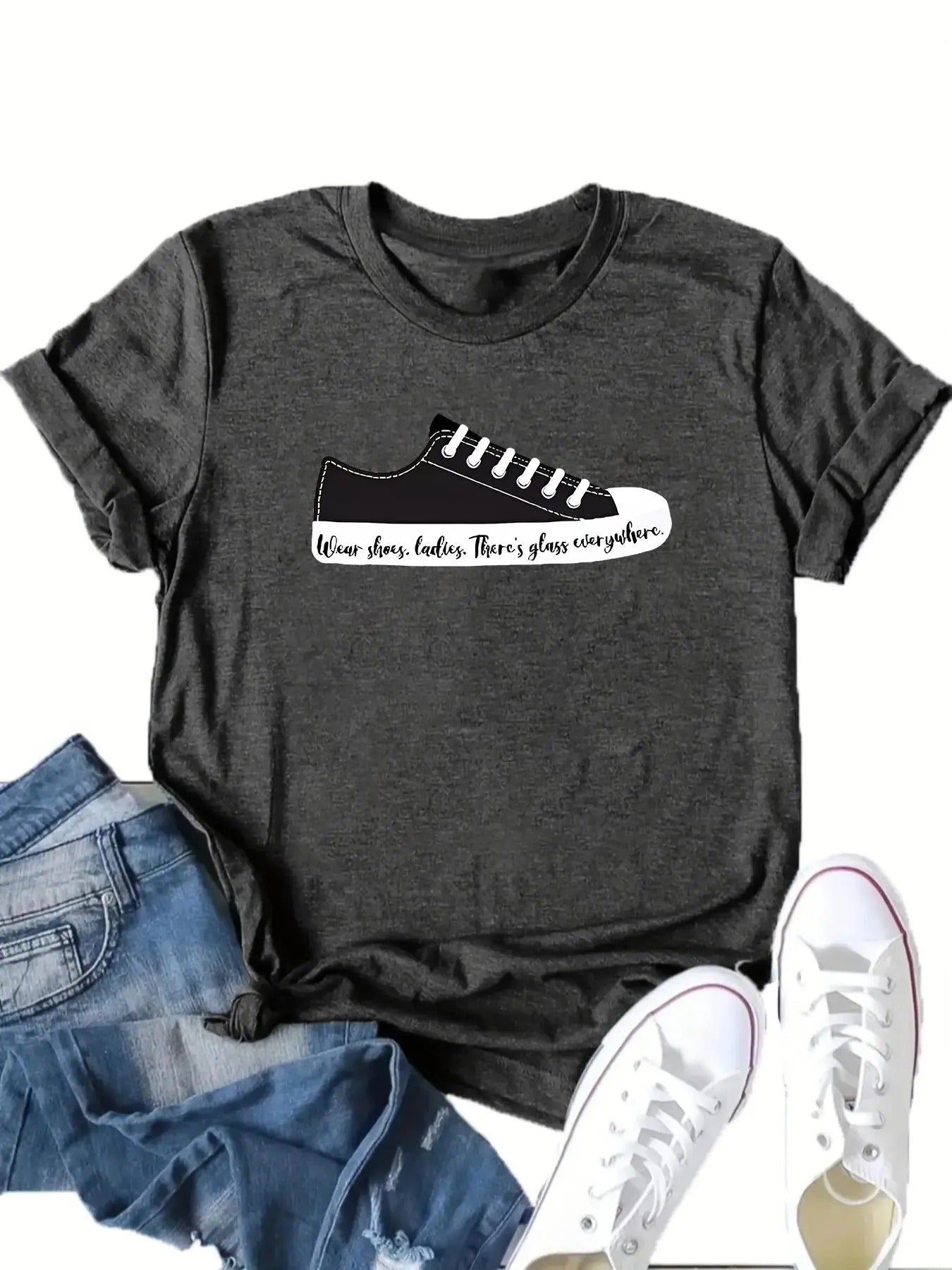 Canvas Shoe Round Neck Vintage Casual Short Sleeve - Adult & Kids T-Shirts, Sweatshirts & Hoodies apparel design preview 1