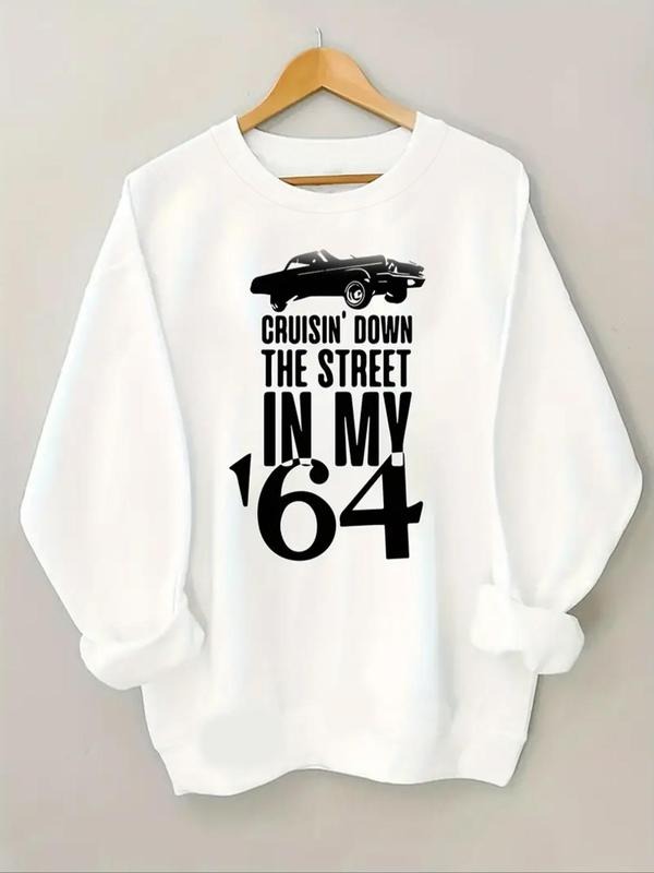 Car Letter Print Crew Neck Casual Fall Winter Clothes - Adult & Kids T-Shirts, Sweatshirts & Hoodies apparel design preview 1