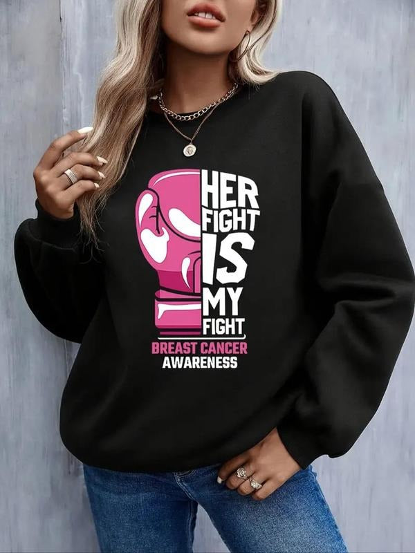 Cartoon Letter Print Drop Shoulder Casual Round Neck - Adult & Kids T-Shirts, Sweatshirts & Hoodies apparel design preview 1