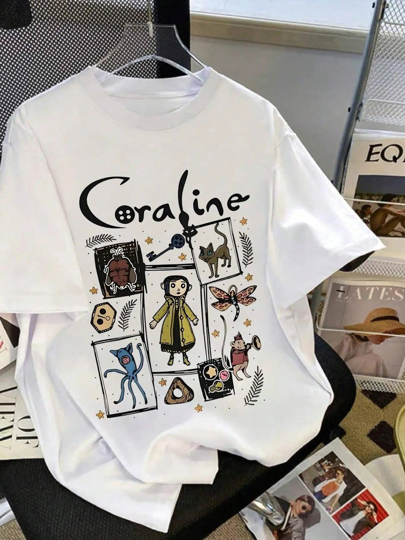Cartoon Letter Print Round Neck Casual Short Sleeve - Adult & Kids T-Shirts, Sweatshirts & Hoodies apparel design preview 1