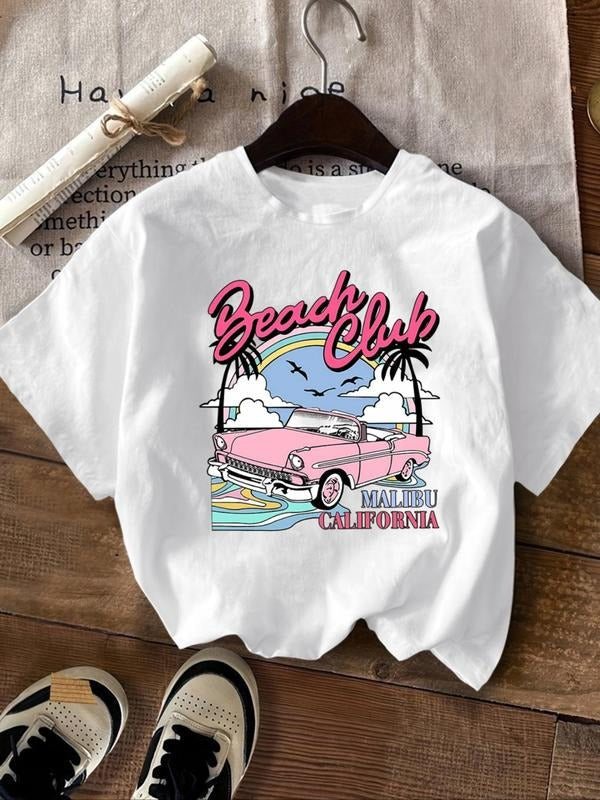 Cartoon Car Letter Print Round Neck Casual Drop - Adult & Kids T-Shirts, Sweatshirts & Hoodies apparel design preview 1