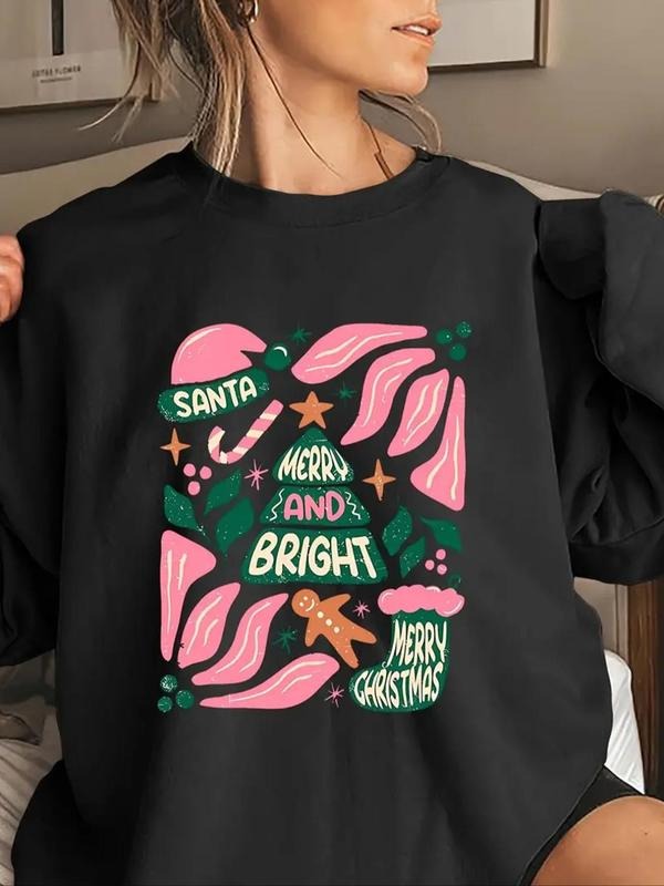 Cartoon Print Drop Shoulder Casual Letter Round Neck - Adult & Kids T-Shirts, Sweatshirts & Hoodies apparel design preview 1