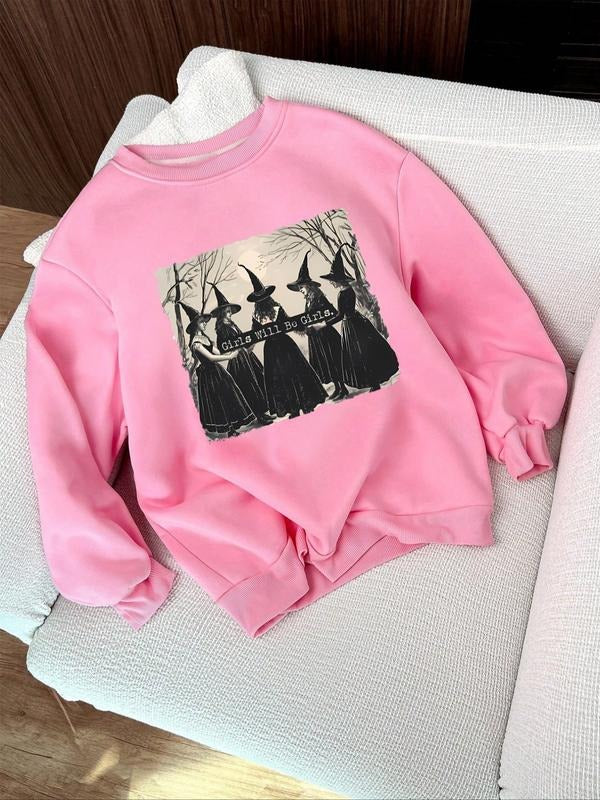 Cartoon Coraline Print Crew Neck Loose Fit Casual - Adult & Kids T-Shirts, Sweatshirts & Hoodies apparel design preview 1