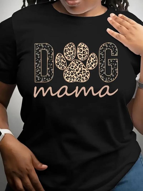 Cartoon Dog Paw Print Round Neck Casual Crew Daily - Adult & Kids T-Shirts, Sweatshirts & Hoodies apparel design preview 1