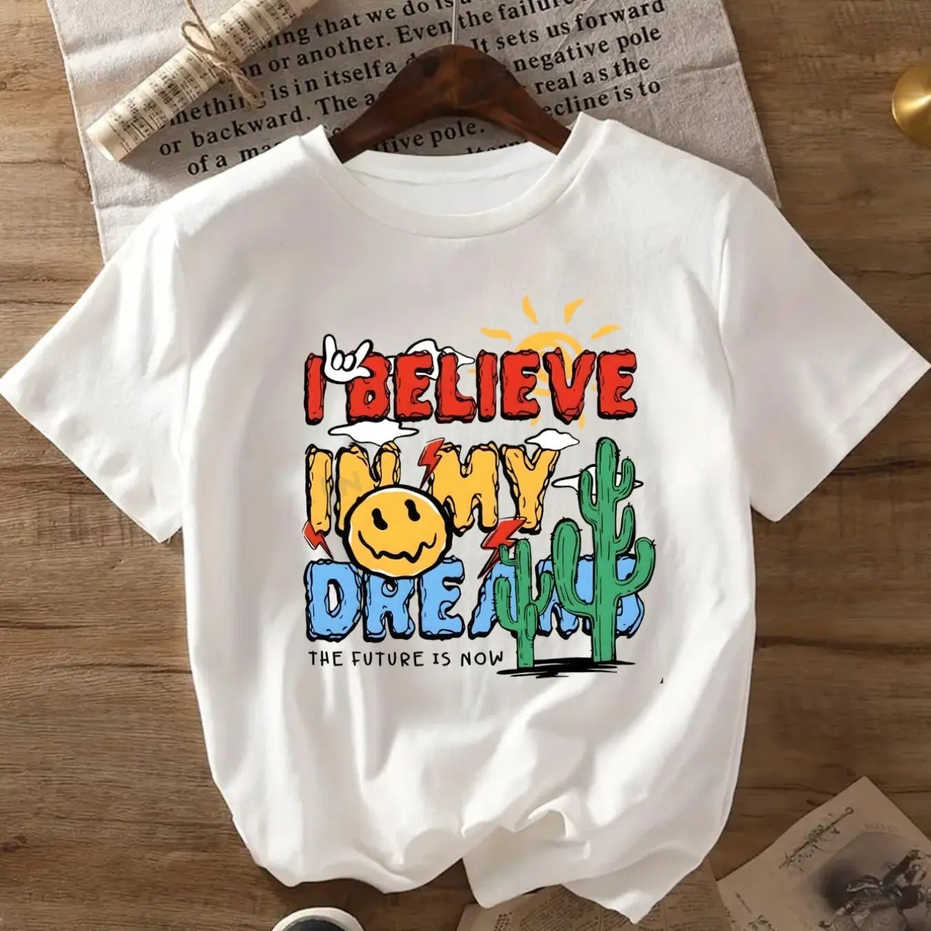 Cartoon Face Letter Print Round Neck Casual Crew - Adult & Kids T-Shirts, Sweatshirts & Hoodies apparel design preview 1